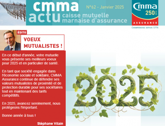 CMMA Actu N°62 - Janvier 2025